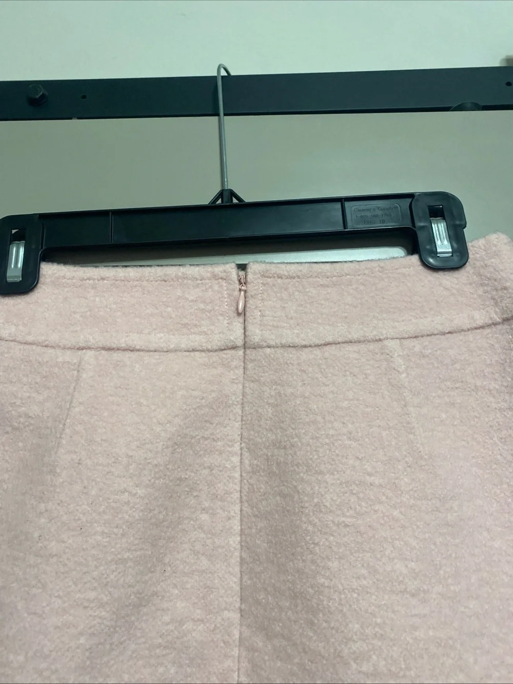 Tory Burch Soft Pink Mini A-Line Wool Blend Skirt
